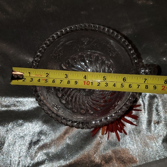 EDWARD MOORE 1887 2 HANDLED SUGAR/TAZZA FROSTED WITH THISTLES & DAISIES - Picture 8 of 10